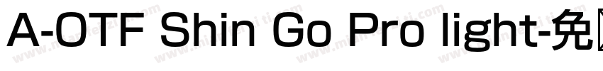 A-OTF Shin Go Pro light字体转换